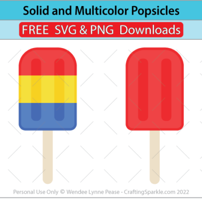 Solid and Multicolor Popsicles Free SVG Popsicles Downloads with PNG